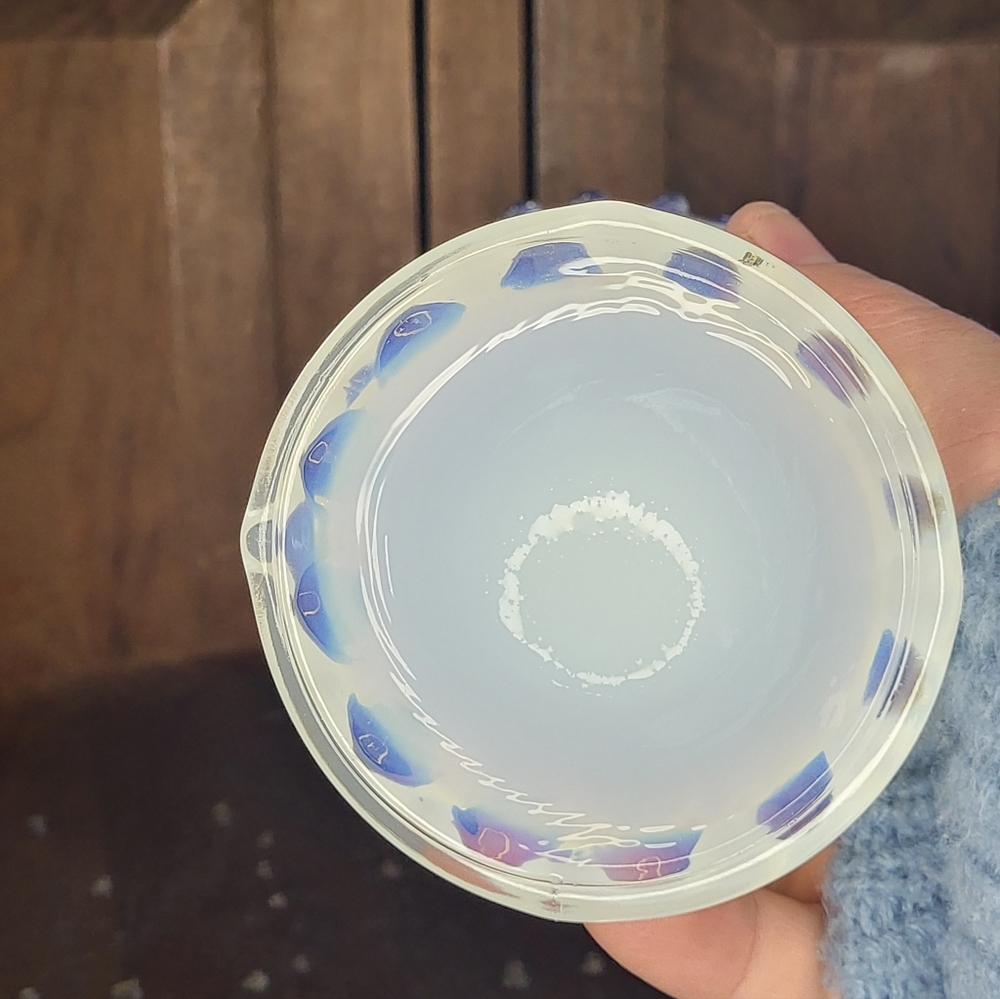 Fostoria "Heirloom" opalescent glass candleholder - Picture 15 of 17